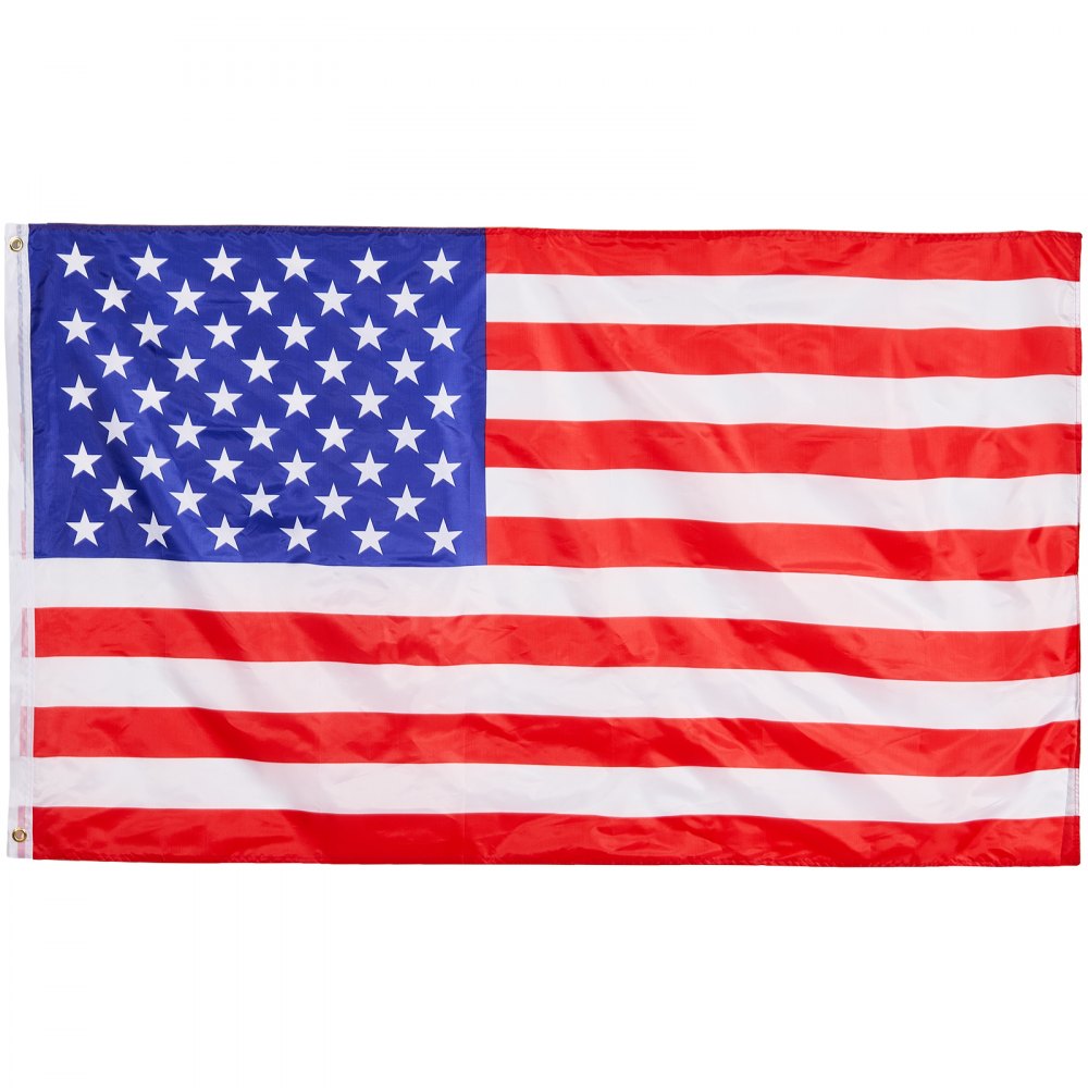 VEVOR 25FT Telescoping Flag pole Kit, Heavy Duty Aluminum Alloy in Ground Flag Poles for Outside, 3 Display Modes Flagpole with 3x5 American Flag, Professional Accessories, Silver