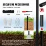 VEVOR 30FT Detachable Flagpole Kit Heavy Duty Aluminum Flag Pole American Black