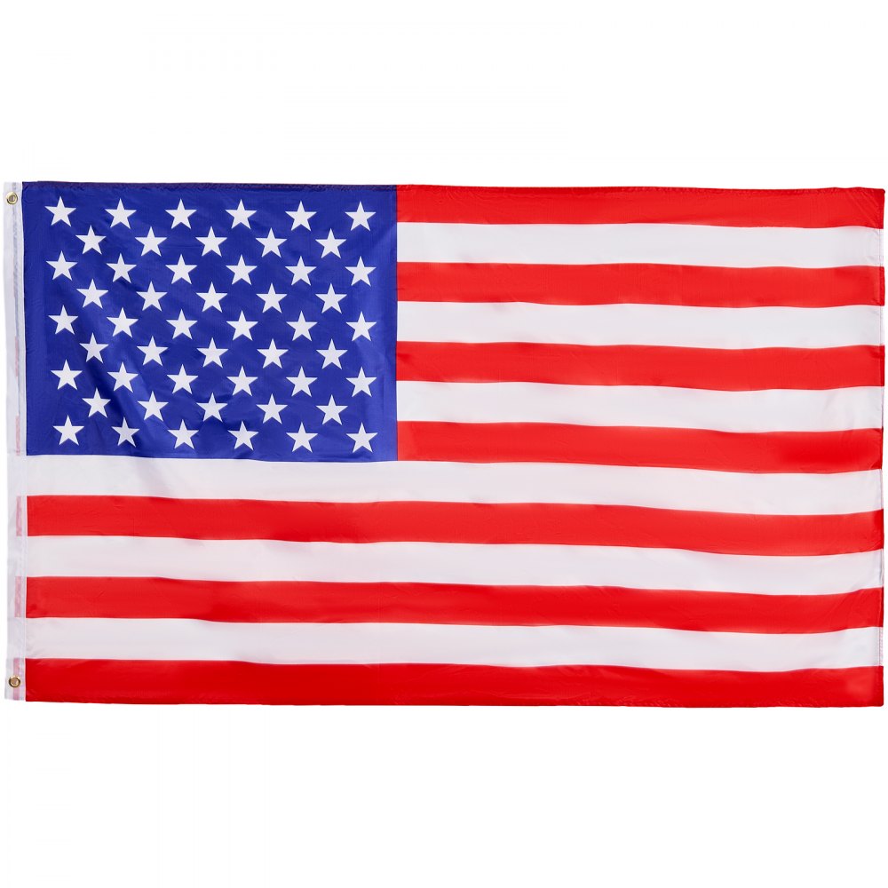VEVOR 25FT Sectional Flag pole Kit, Heavy Duty Aluminum Alloy in Ground Flag poles for Outside, 3 Display Modes Flagpole with 3x5 American Flag, Professional Accessories, Silver