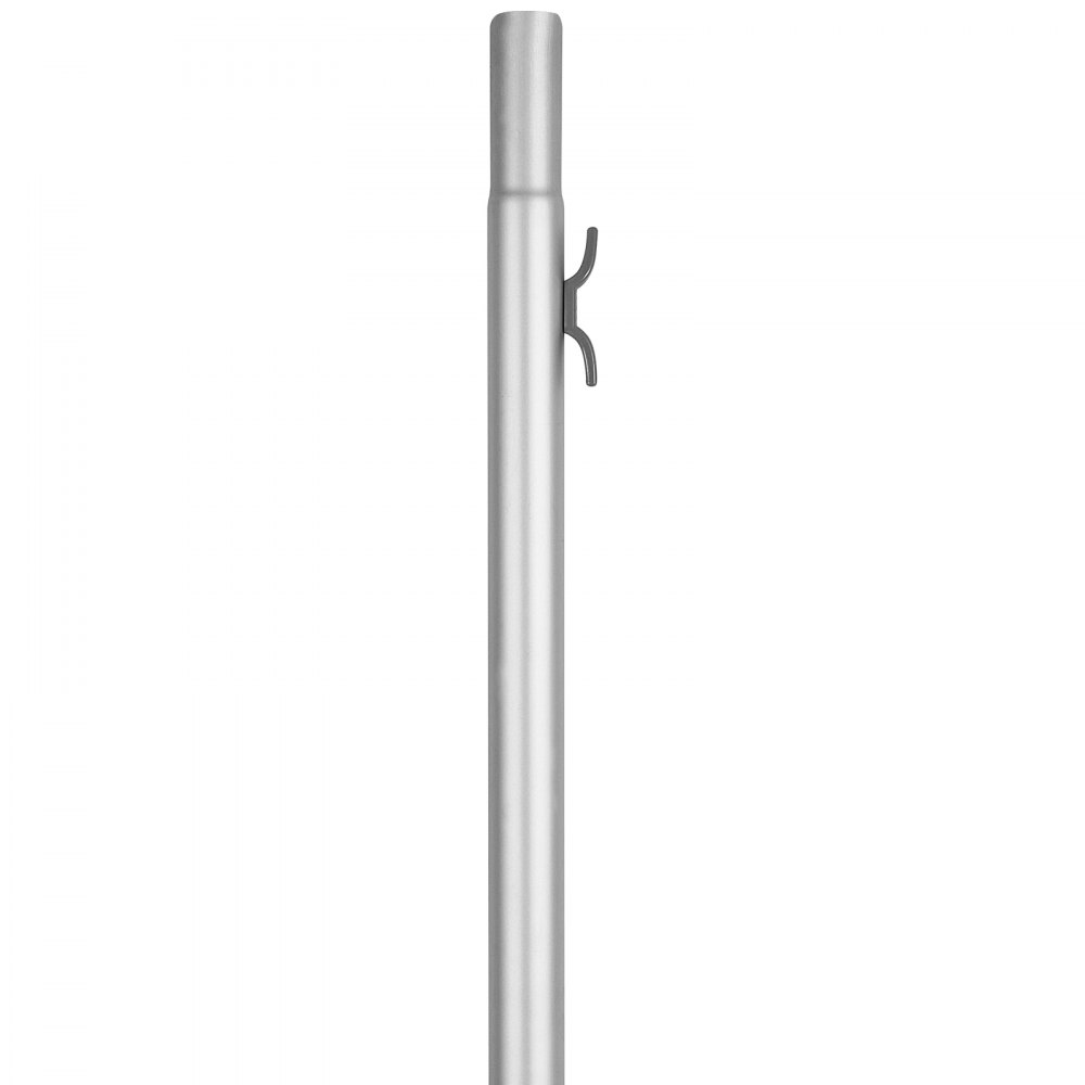 VEVOR 25FT Sectional Flag pole Kit, Heavy Duty Aluminum Alloy in Ground Flag poles for Outside, 3 Display Modes Flagpole with 3x5 American Flag, Professional Accessories, Silver