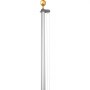 VEVOR 20FT Sectional Flag pole Kit, Heavy Duty Aluminum Alloy in Ground Flag poles for Outside, 3 Display Modes Flagpole with 3x5 American Flag, Professional Accessories, Silver