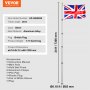 VEVOR 25FT Telescopic Flagpole Kit Heavy Duty Aluminum Flag Pole British Silver