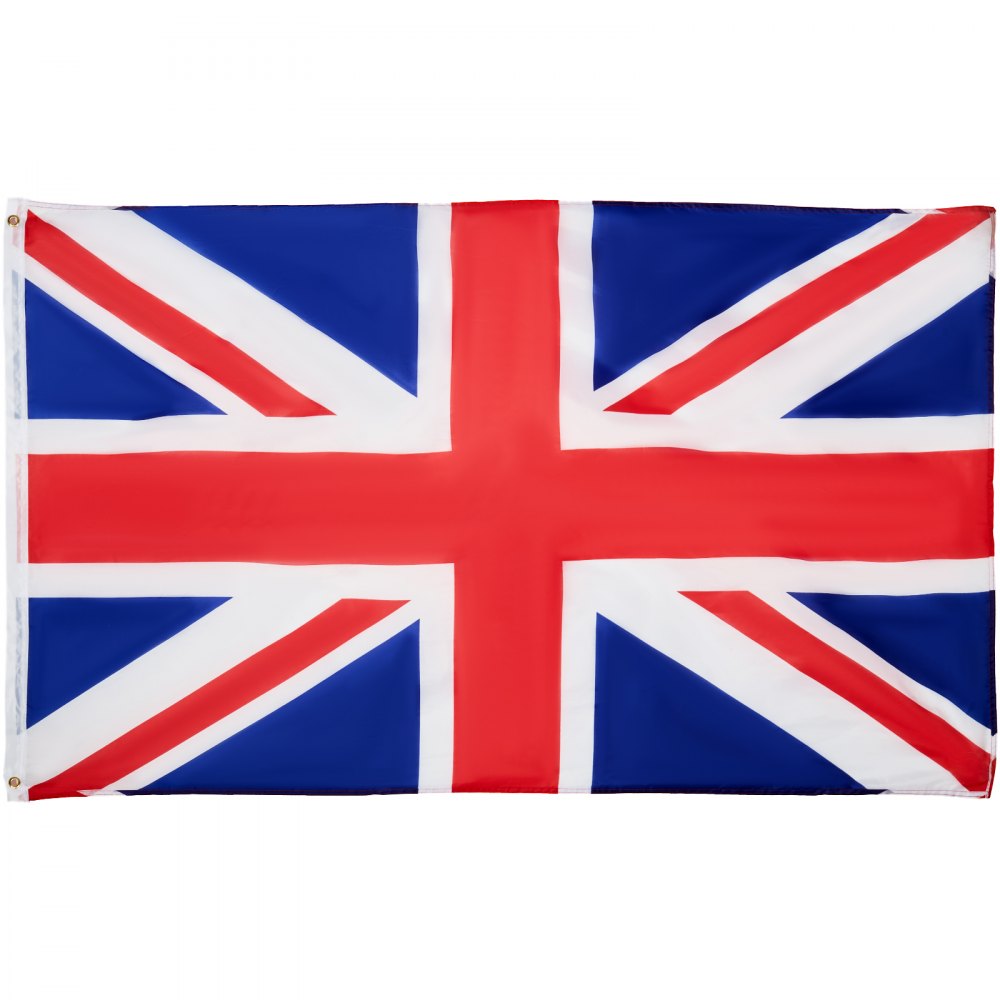 VEVOR 25FT Detachable Flagpole Kit, Heavy Duty Aluminum Alloy Flag Pole Kit in Ground for Outdoor, 3 Display Modes Flagpole with Professional Accessories, British Flag, Silver