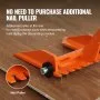 VEVOR Pallet Buster, 60-Inch Handle, 2000 lbs Weight Capacity, Q235 Carbon Steel, Heavy Duty Deck Wrecker Demolition Wood Pallet Tool Breaker Pry Bar Puller for Efficient and Effortless Board Removal