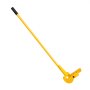 yellow VEVOR pallet buster with long handle and black grip for efficient pallet dismantling.