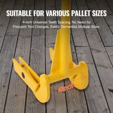 VEVOR Pallet Buster, 41-Inch Handle, 2000 lbs Weight Capacity, Q235 Carbon Steel, Heavy Duty Deck Wrecker Demolition Wood Pallet Tool Breaker Pry Bar Puller for Efficient and Effortless Board Removal