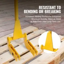 VEVOR Pallet Buster, 104.1 cm Handle, 907.2 kg Weight Capacity, Q235 Carbon Steel, Heavy Duty Deck Wrecker Demolition Wood Pallet Tool Breaker Pry Bar Puller for Efficient and Effortless Board Removal