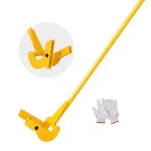 VEVOR Pallet Buster, 104.1 cm Handle, 907.2 kg Weight Capacity, Q235 Carbon Steel, Heavy Duty Deck Wrecker Demolition Wood Pallet Tool Breaker Pry Bar Puller for Efficient and Effortless Board Removal