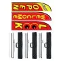 VEVOR Banderas abiertas con kit de mástil, banderas publicitarias para exteriores de negocios, kit de banderas de plumas publicitarias, 3 banderas (abierto, mira, bienvenido), 3 mástiles, 3 estacas de tierra, banderas Swooper para negocios de 16.3 pies