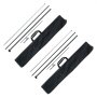 VEVOR Kit de mástil de bandera de plumas, 2 paquetes de mástil de bandera Swooper de 38 m, mástiles para banderas publicitarias comerciales en exteriores, con estacas de tierra y bolsa de transporte (bandera no incluida)