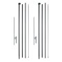 VEVOR Feather Flag Pole Kit, 2 Packs Swooper Flag Pole 16.3 ft, Sign Flag Poles for Business Advertising Flags Outdoor, with Ground Stakes and A Carrying Bag (Flag Not Included)