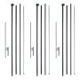 VEVOR Feather Flag Pole Kit, 3 Packs Swooper Flag Pole 16.3 ft, Sign Flag Poles for Business Advertising Flags Outdoor, with Ground Stakes and A Carrying Bag (Flag Not Included)