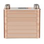 VEVOR Heat Exchanger, 5"x 12" 100 Plates Brazed Plate Heat Exchanger, Copper/316L Stainless Steel Water To Water Heat Exchanger For Floor Heating, Water Heating, Snow Melting, Beer Cooling