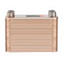 VEVOR Heat Exchanger, 5"x 12" 80 Plates Brazed Plate Heat Exchanger, Copper/316L Stainless Steel Water To Water Heat Exchanger For Floor Heating, Water Heating, Snow Melting, Beer Cooling