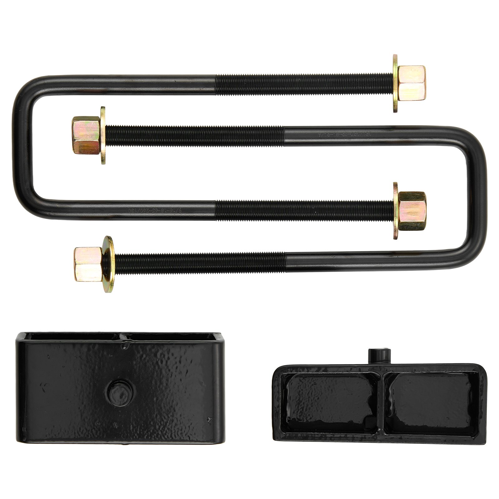 VEVOR 76.2 mm Front and 50.8 mm Rear Leveling Lift Kit for 2005-2021 2022 2023 Toyota Tacoma 2WD/4WD, Chassis Level Kit with 2 Front Strut Spacers, 2 Rear Lift Blocks, 4 U-Bolts, Suspension Level Kit