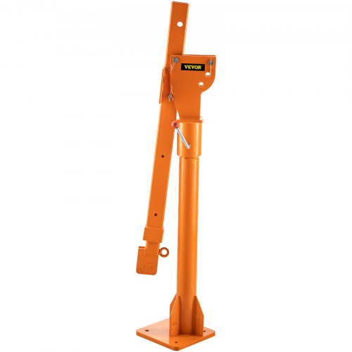 VEVOR Truck Crane Frame, Truck Bed Crane Frame with Adjustable Telescopic Boom, Jib Crane Frame with Single & Double Cable Lifting Modes, Cooperate with Hand Winch, Electric Winch, Hoist, Mini Hoist