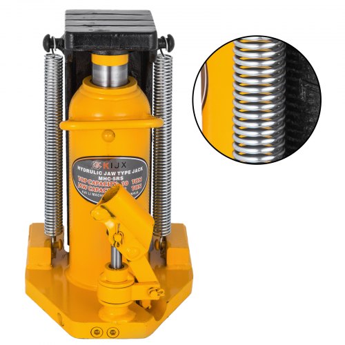 VEVOR Toe Jack Lift 5-10 Ton Hydraulic Machine Floor Jack 22000 lbs Air Hydraulic Toe Jack 10T(Top)/5T(Toe) Jack Lift Proprietary Heat-Treated Steel Yellow