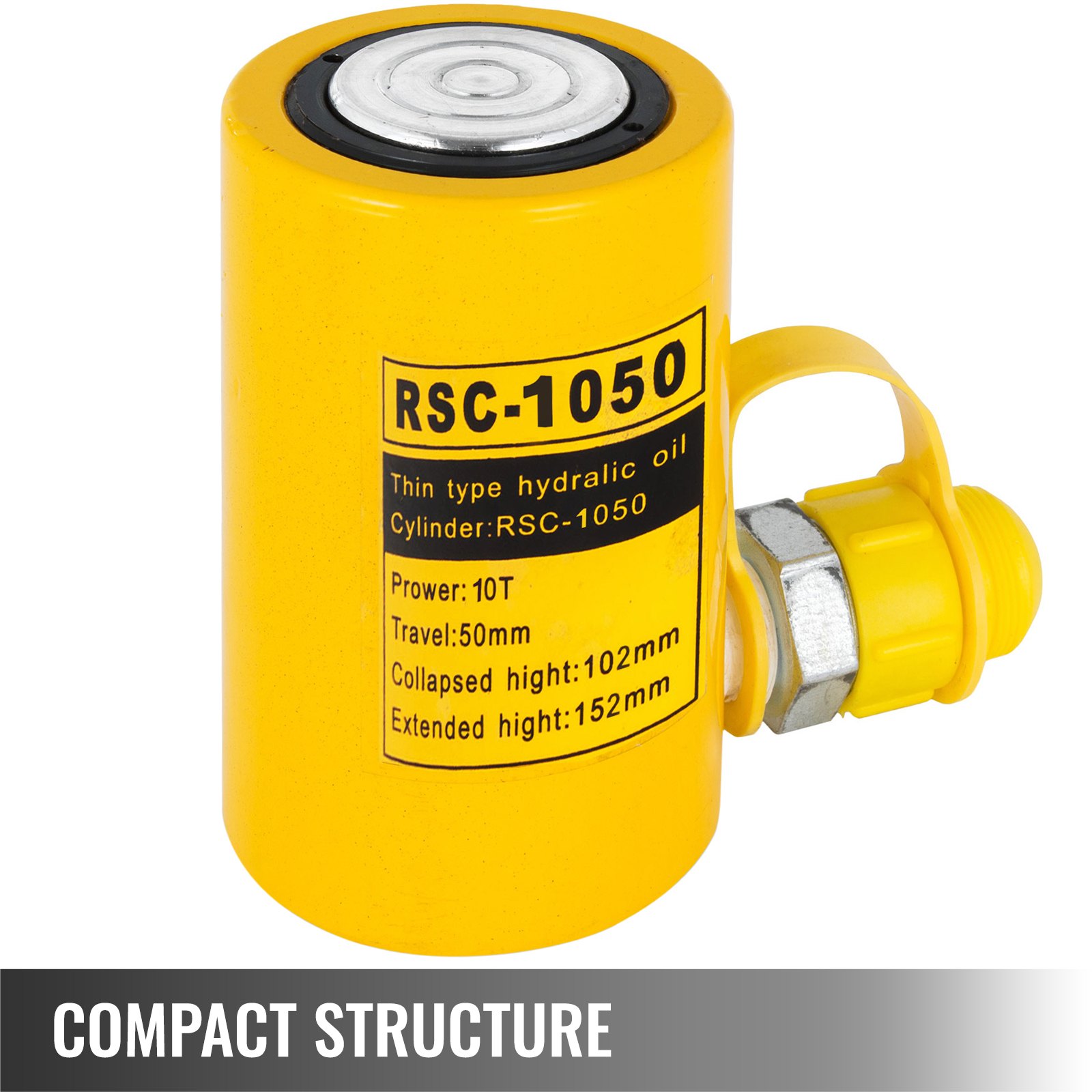 10 tons Stroke Single Acting Hydraulic Cylinder Jack Ram