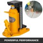 VEVOR Toe Jack Lift 10-20 Ton Hydraulic Machine Floor Jack 44000 lbs Air Hydraulic Toe Jack 20T(Top)/10T(Toe) Jack Lift Proprietary Heat-Treated Steel Yellow