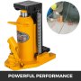 VEVOR Toe Jack Lift Hydraulic Machine Toe Jack Lift Air Hydraulic Toe Jack Proprietary Heat-Treated Steel (10-20Ton Yellow)