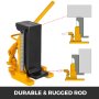 VEVOR Toe Jack Lift Hydraulic Machine Toe Jack Lift Air Hydraulic Toe Jack Proprietary Heat-Treated Steel (10-20Ton Yellow)