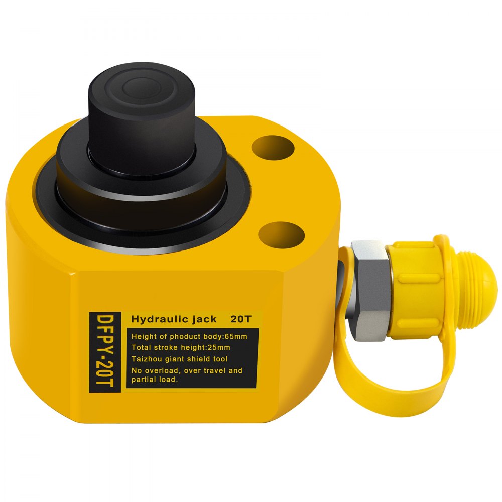 Hydraulic Cylinder Jack Ram 20t 1" Stroke Headstand Horizontal Steel Pro