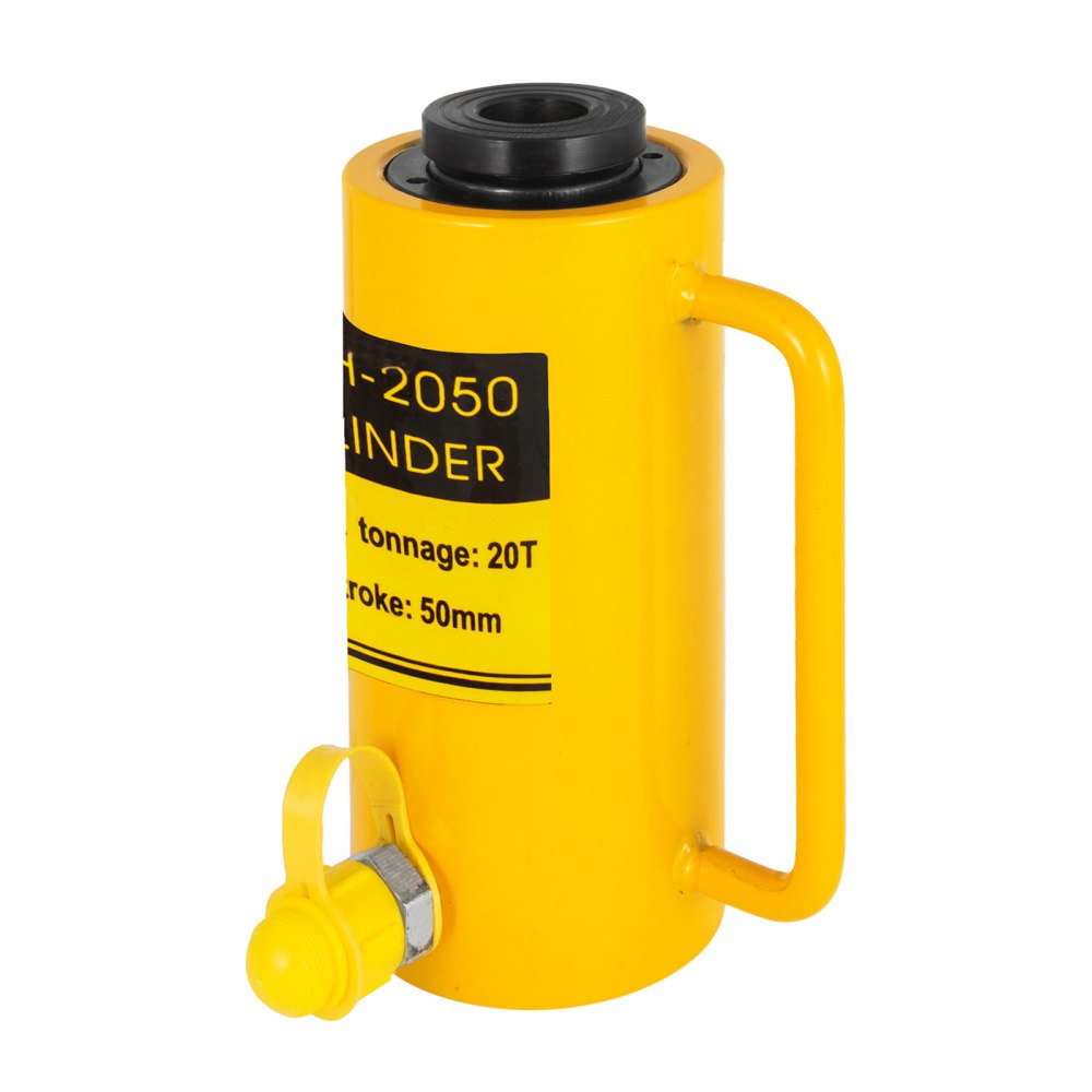 VEVOR 20T 2Inch Hydraulic Cylinder Jack Hollow Single Acting Hydraulic Ram Cylinder 50mm Hydraulic Lifting Cylinders (20T 2Inch Hollow)