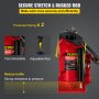 VEVOR Air Hydraulic Bottle Jack, 20 Ton/44092 lbs Capacity, with Manual Hand Pump, Heavy Duty Auto Truck Travel Trailer Repair Lift, Red