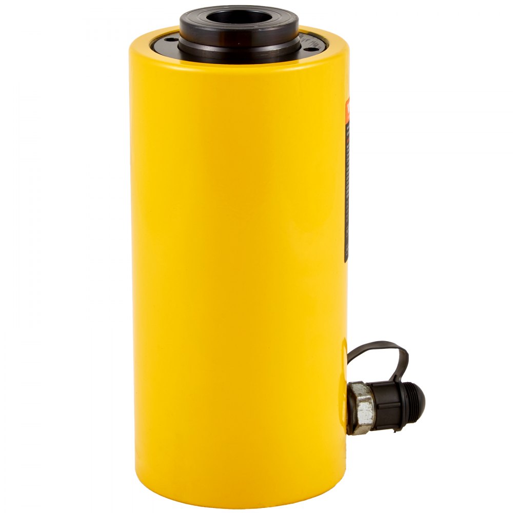 VEVOR 30Ton 10.2 cm Stroke Hollow Hydraulic Cylinder Jack 29937.1 kg Lift Cylinder Industrial Durable Automotive Body Bending