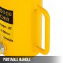 yellow VEVOR hydraulic cylinder jack with portable handle and 30t load capacity.