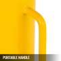 yellow VEVOR hydraulic cylinder jack with a sturdy portable handle.