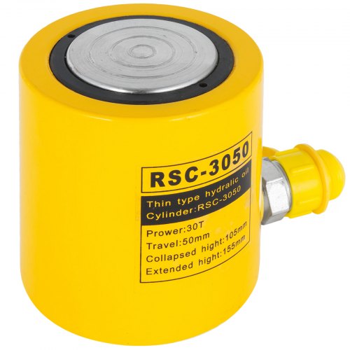 30t 2" Stroke Single Acting Hydraulic Cylinder Jack Durable Simple Operation
