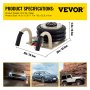 VEVOR Pneumatic Jack, 3 Ton/6600 LBS Air Bag Jack, Triple Bag Air Jack for Vehicle, Extremely Fast Lifting Action, Max Height 15.75"/400 mm, Compact Size, Short Handle