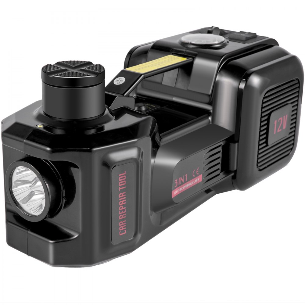 VEVOR 3T 12V DC Automotive Car Electric Hydraulic Floor Jack Emergency Equipment