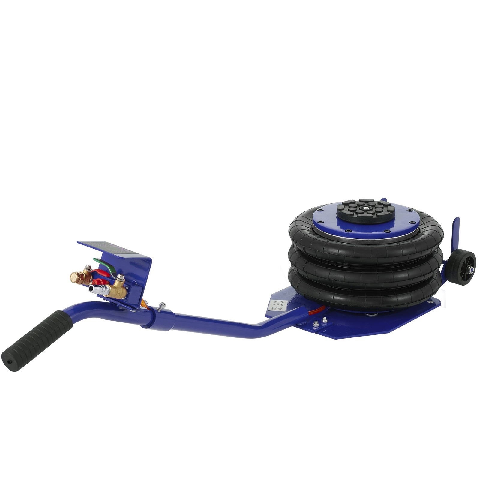 VEVOR Pneumatic Car Jack Triple Bag Air Jack 6600lbs Pneumatic Jack 3 Ton Heavy Duty Car Jack Lifting Up to 16 Inch Portable Repair(Blue) for Cars, Minivan, SUV Off-road Vehicle