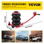 VEVOR Pneumatic Car Jack 6600lbs Heavy Duty Air Jack Bag 3Ton Lifting Height Up To 16 Inch Powerful Fast Pneumatic Jack for Car, Minivan, SUV Off-road Vehicle