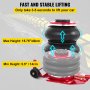 VEVOR Pneumatic Jack, 3 Ton/6600 LBS Air Bag Jack, Triple Bag Air Jack for Vehicle, Extremely Fast Lifting Action, Max Height 15.75"/400 mm, with Wheels, Long Handle