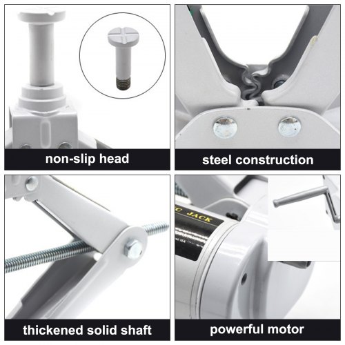 Cric De Voiture électrique 3 Tonnes 12 V, Cric à Ciseaux électrique Tout-en-un, Plage De Levage 120-370/170-420 Mm Cric élévateur à Ciseaux, Outil De Réparation Automatique De Voiture Avec Pompe De