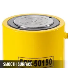 VEVOR 50T 6In Stroke Hydraulic Cylinder Jack Solid Single Acting Hydraulic Ram Cylinder 150mm Hydraulic Lifting Cylinders for Bending, straightening and Pulling on Trucks, Tractors and Heavy equipm