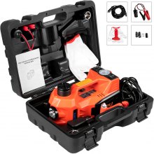 VEVOR 12V DC 5T Automatic Car Jack Electric Car Repair Tool Kit Car Electric Jack, Electric Hydraulic Floor Jack with Safety Hammer, Battery Clamp