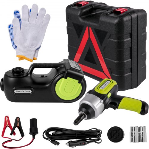 VEVOR 5 Ton 12V Electric Floor Jack Lift Automatic Car Auto Kit 15-45cm Tool Box