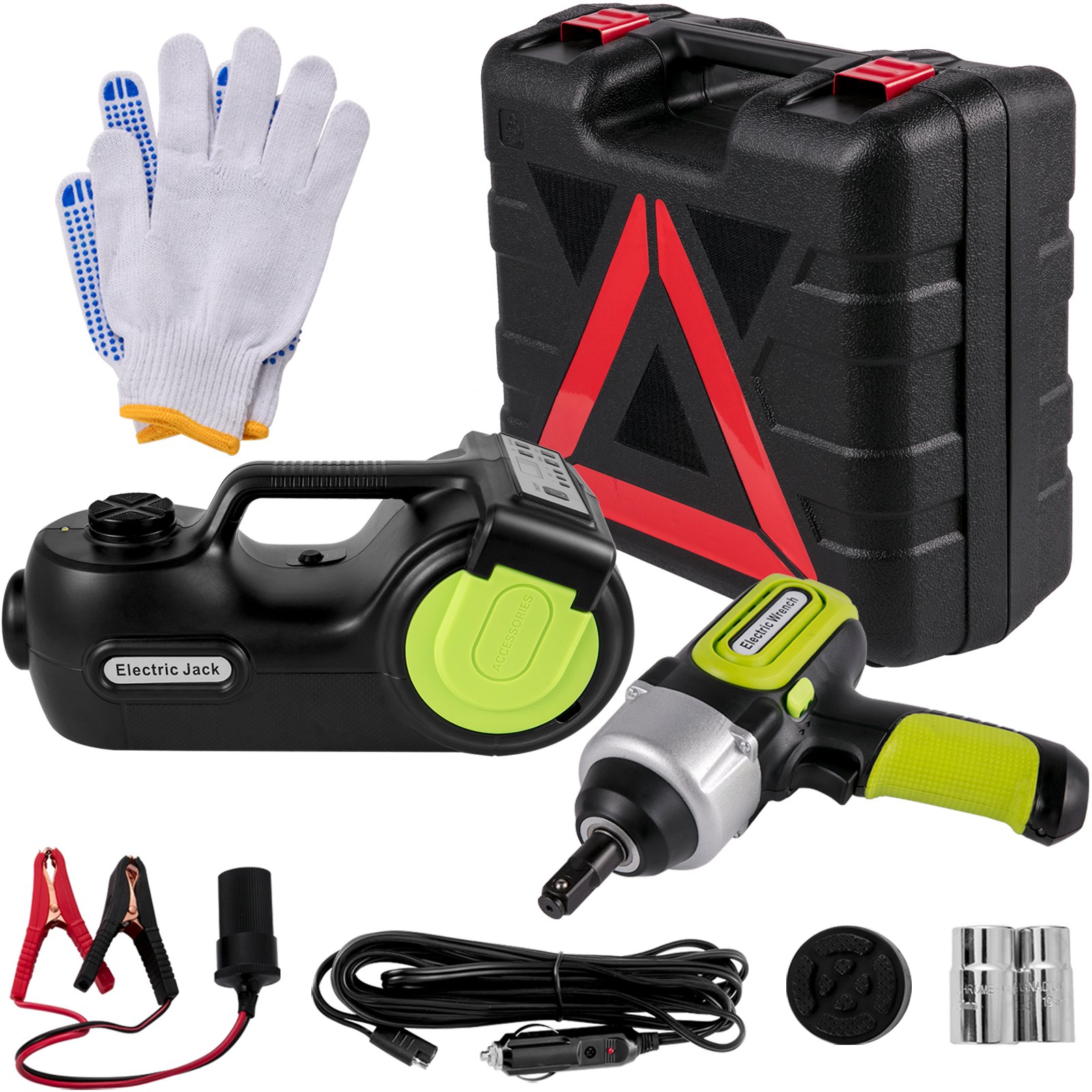 VEVOR 5 Ton 12V Electric Floor Jack Lift Automatic Car Auto Kit 15-45cm Tool Box