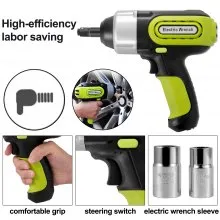 VEVOR Electric Car Jack 5 Ton Car Jack Hydraulic, Electric Floor Jack with Electric Impact Wrench, LED Light Hydraulic Jack Car Repair Tool, 135-360 mm Lifting Range for SUV MPV Sedan Truck Repair