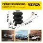 VEVOR Pneumatic Jack, 5 Ton/11023 lbs Triple Bag Air Jack, Lifting Height 6.3-15.75 Inch, Inflatable Car Jack with Long Handle, Lifter Pneumatic Air Jack for Garage Car Lifting Repair