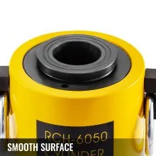 VEVOR 60T 2 Inch Hydraulic Cylinder Jack Hollow Single Acting Hydraulic Ram Cylinder 50mm Hydraulic Lifting Cylinders for Riggers Fabricators (60T 2 Inch Hollow)