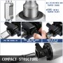 VEVOR Jack Hammer 1-1/16" Tamper Shank, Dirt Tamper 6x6" Compactor Plate with Electric Chisel Dirt Compactor, Demolition Jackhammer Bits Solid Compactor Breaker Hammer Concrete Tamper Asphalt Tools