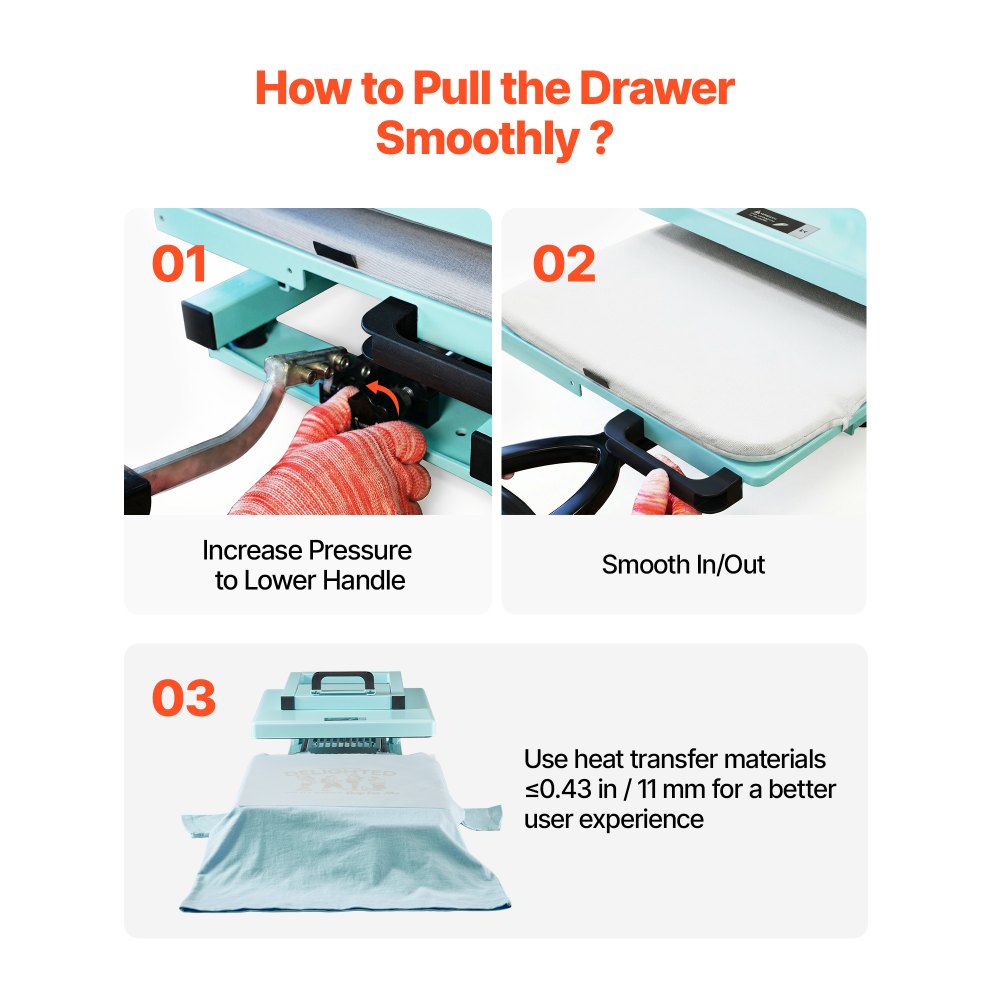 VEVOR Hybrid Heat Press, 15 x 15 inch, 5-in-1 Multifunction, Heat Up Fast and Even, All-New Patented Design, Easy to Control, Sublimation Press Machine for T-shirts/Tumblers/Caps/Plates, Light Green