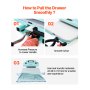 VEVOR Hybrid Heat Press, 15 x 15 inch, 8-in-1 Multifunction, Heat Up Fast and Even, All-New Patented Design, Easy to Control, Sublimation Press Machine for T-shirts/Tumblers/Caps/Plates, Light Green