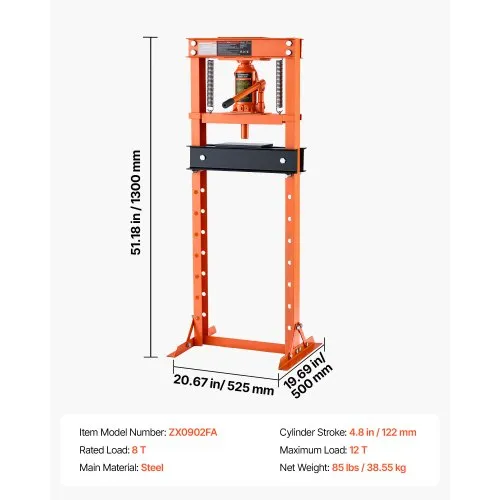 Hüdrauliline press 12 t, põrandamudel — pilt 7