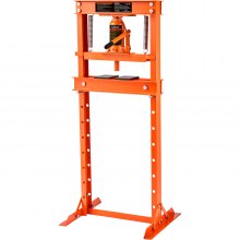 VEVOR Hydraulic, 12 ton H-ramgolv, stansplåtar, justerbar arbetsbordshöjd för att böja eller räta ut metall, garage eller hem Butikspress, orange